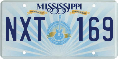 MS license plate NXT169