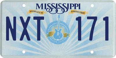 MS license plate NXT171
