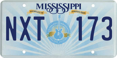 MS license plate NXT173