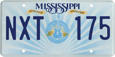 MS license plate NXT175