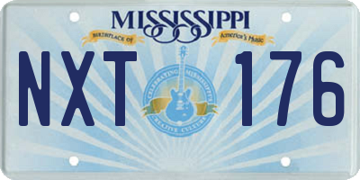 MS license plate NXT176