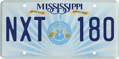 MS license plate NXT180