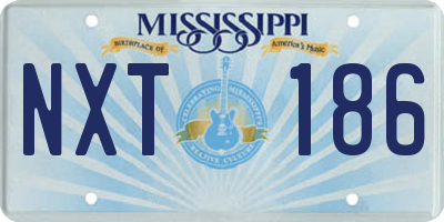 MS license plate NXT186