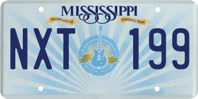 MS license plate NXT199