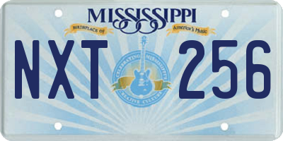 MS license plate NXT256