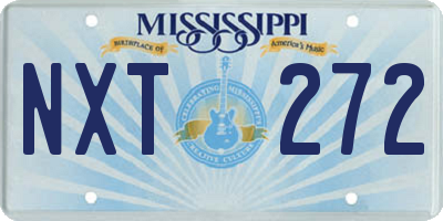 MS license plate NXT272