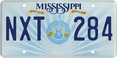 MS license plate NXT284
