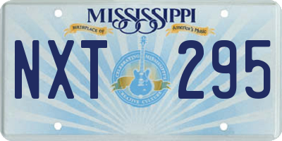 MS license plate NXT295