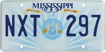 MS license plate NXT297