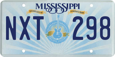 MS license plate NXT298