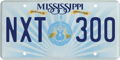 MS license plate NXT300