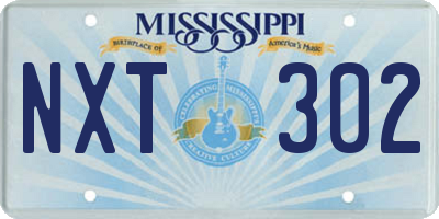 MS license plate NXT302