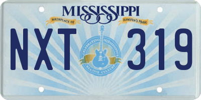 MS license plate NXT319