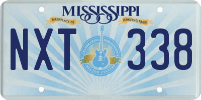 MS license plate NXT338