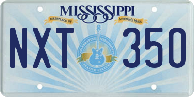 MS license plate NXT350