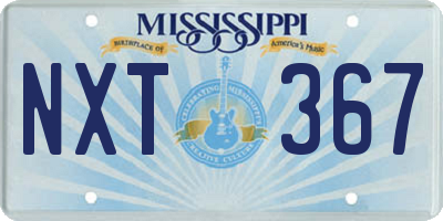 MS license plate NXT367