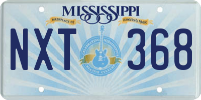 MS license plate NXT368