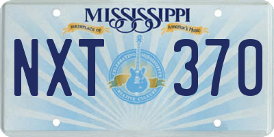 MS license plate NXT370