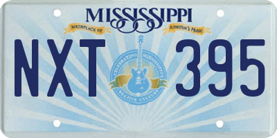 MS license plate NXT395