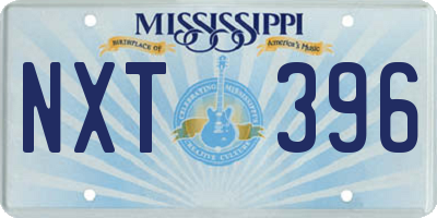 MS license plate NXT396