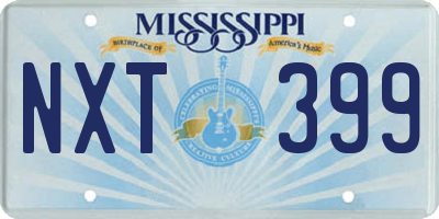 MS license plate NXT399