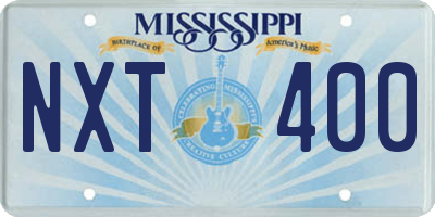 MS license plate NXT400
