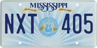 MS license plate NXT405