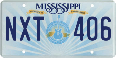 MS license plate NXT406