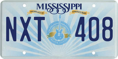 MS license plate NXT408