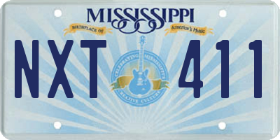 MS license plate NXT411