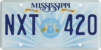MS license plate NXT420