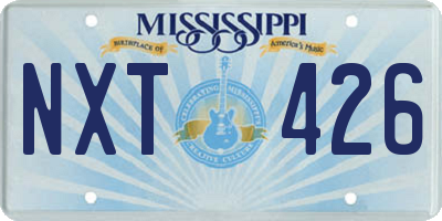 MS license plate NXT426