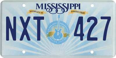 MS license plate NXT427