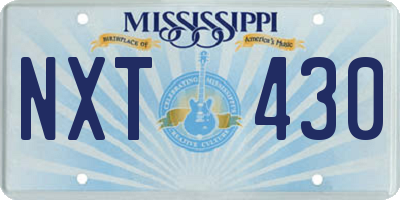 MS license plate NXT430
