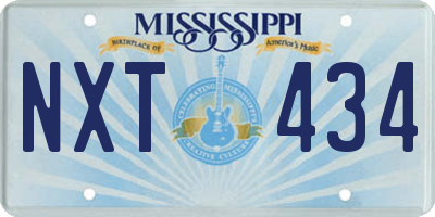 MS license plate NXT434