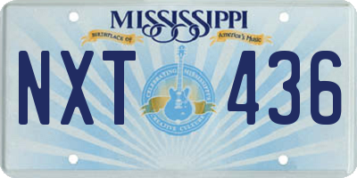 MS license plate NXT436
