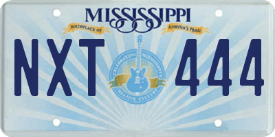 MS license plate NXT444