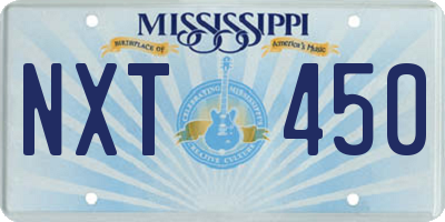 MS license plate NXT450