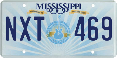 MS license plate NXT469