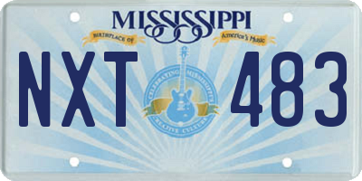 MS license plate NXT483