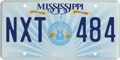 MS license plate NXT484