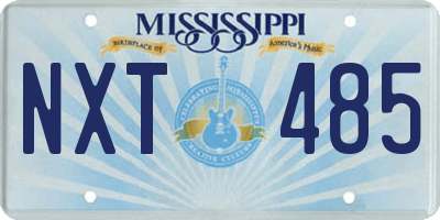 MS license plate NXT485