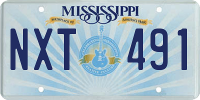 MS license plate NXT491
