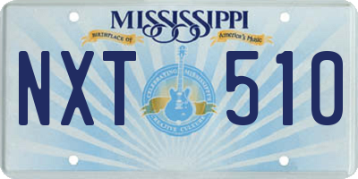 MS license plate NXT510