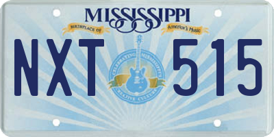 MS license plate NXT515