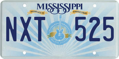 MS license plate NXT525