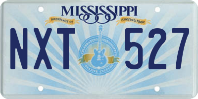 MS license plate NXT527