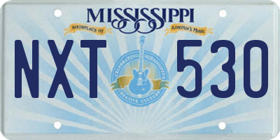 MS license plate NXT530