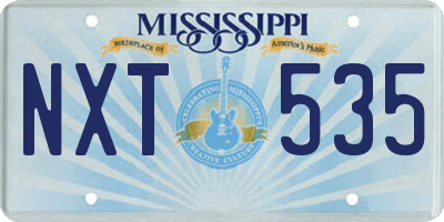 MS license plate NXT535