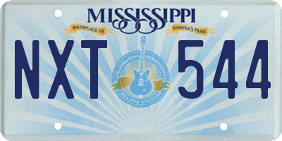 MS license plate NXT544